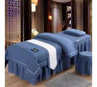 JvFbjLF Juego de sábanas de Masaje, Falda de Cama de Belleza, Elegante Funda de Cama for Centro de Bienestar Premium(E,190x75cm)