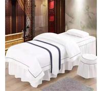 JvFbjLF Juego de sábanas de Masaje, Falda de Cama de Belleza, Elegante Funda de Cama for Centro de Bienestar Premium(D,185x70cm)