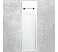 JvFbjLF Nicho de Ducha de Acero Inoxidable: Estante de Almacenamiento Empotrado for baño for artículos de tocador y champú(Bianco,20x66x14cm)