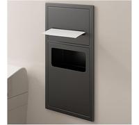 JvFbjLF Organizador de Estante de Ducha de Acero Inoxidable con Cubo de Basura Incorporado(Bianco,63X20X13.5cm)