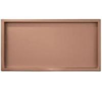 JvFbjLF Organizador empotrado para estante de ducha - Almacenamiento de baño de acero inoxidable (oro rosa, 28.3 x 12.5 x 4.9 pulgadas)