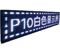 JvFbjLF Pantalla LED de Mensajes con Desplazamiento Señalización LED programable for Exteriores for Tiendas, restaurantes y Bares, Color Blanco.(201 * 25cm)