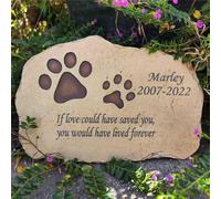 JvFbjLF Piedras conmemorativas Personalizadas for Mascotas Homenajes for Perros y Gatos Perdidos al Aire Libre