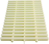 JvFbjLF Rejilla de Drenaje for canalones Exteriores, rebosadero, Cubierta Flexible extraíble, Filtro Protector (Ancho 18 cm, 5 Unidades), Color Beige