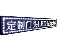 JvFbjLF Señalización LED con Desplazamiento, información de Tablero de Pantalla LED programable, Pantalla electrónica for Exteriores con cartelera LED(233 * 57cm)