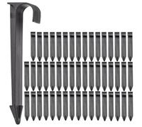 JVHLOV Clavijas de Tierra para el Sistema de Riego, Soporte para Tuberías para Manguera de Riego, Clavijas de Jardín para Riego por Goteo y Tubería de Riego de Jardín (50)