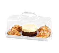 Jvjggag Bread Box - Bread Storage Containers | Case with Carry Handle, Airtight Lid, Compact Organizer, Kitchen, Countertop Solution for Pastry and Loaf Storage Safe Cabinet Kitchen Essentials
