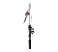 Jvjggag Cat Toy Fishing Pole, Retractable Wand Toy, 2-Section Long Cat Teaser, Flexible EVA Build, Interactive Training Game, Ideal for Indoor Cats, and Dogs, 15.75-28.35 Inches