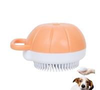 Jvjggag Cepillo de champú para perros | Cepillos para perros con forma de calabaza, dispensador de champú de agarre cómodo para de perro y gato
