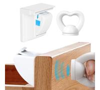 Jvjggag Cerraduras magnéticas para armarios, cerraduras infantiles para armarios, cerradura invisible con pegamento y tornillos, cerradura de armario, cerradura infantil para armarios y cajones