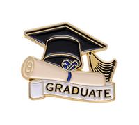 Jvjggag conmemorativo de graduación,Broche conmemorativo de graduación, Pines de Solapa esmaltados con Letras de Diploma Escolar, Insignias con dijes conmemorativos, broches de Clase para Chaquetas,