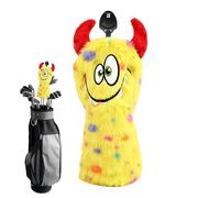 Jvjggag Fundas para palos de golf, divertidas fundas de felpa suave, fundas de madera para cabeza de golf, para deportes al aire libre, curso, práctica, entrenamiento, juego, césped, patio, hogar