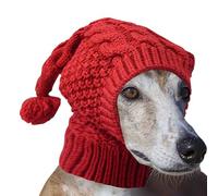 Jvjggag Gorro de Punto para Perro con Orejera, Gorro de Punto para Perro | de Punto para Perro de Invierno Suave - Cachorro Capucha Cuello y Cabeza protección Linda Mascota Sombreros Ropa para