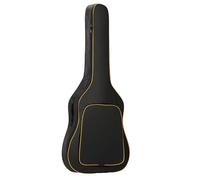 Jvjggag Guitar Bag, Acoustic Guitar Case, Guitar Storage Bag, Padded Backpack Dust Cover Bags with Large Capacity, 0.19-Inch Padding for Protection, Oxford Cloth Shoulder Bag in Black and Orange
