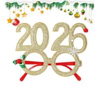 Jvjggag Holiday Eyeglasses - Christmas Dress Up Glasses for Party | Frame with Decorative Style, Photo Booth Eyewear, Fun Accessory for Family Gathering Parade New Year School Celebration