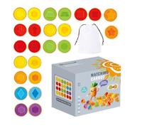 Jvjggag Matching Egg Toy, Color Recognition Puzzle, Educational Game, Smooth, Brain Teaser Design, Preschool Learning Activity, Kids Matching Activity, 5.71x4.92x4.33
