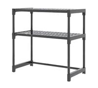 Jvjggag Microwave Stand, Kitchen Counter Shelf, Versatile Appliance Organizer, Storage Shelves for Utensils, Tableware, Pots, Pans, Seasoning Bottles, Space-Saving Design