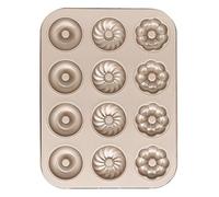 Jvjggag Molde Para Donuts | Molde Antiadherente | Bandeja Para Donuts,Para La Preparación Del Desayuno, La Elaboración De Aperitivos, La Planificación De Y La