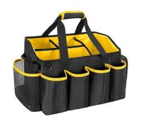 Jvjggag Organizador de limpieza, compartimento para herramientas de | Bolsa grande de suministros de limpieza para el hogar, cocina, baño, ducha, apartamento, dormitorio, lavandería