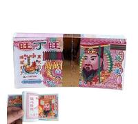 Jvjggag Papel de antepasado chino, 100 hojas de billetes rituales del infierno, fortalece la conexión espiritual durante ceremonias tradicionales, festival Qingming y festival fantasma