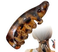 Jvjggag Pasadores para mujer, abrazadera de resina antideslizante y ligera, clips de plátano para cabello fino, para niñas, escuela, oficina, hogar, interior, exterior, verano, playa, vacaciones