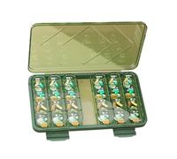 Jvjggag Pill Case, Travel Pill Dispenser, Holder for Supplements, Portable Pharmacy Box, Medicine Case for Friends, Family, Boys, Girls and Adults, Compact and Convenient Design