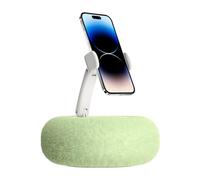 Jvjggag Plush Device Holder - Foldable Tablet Pillow Stand | Soft Cushion with 360 Degree Rotation, Support for Phones and Tablets, Bed Couch Car Laptop Reading Hands-Free Comfort Accessory