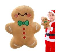 Jvjggag Plush Toy, Decorative Gingerbread Man Pillow,Soft Gingerbread Decoration, Gingerbread Plush, Stuffed Gingerbread Dolls, Plush Toy, Small Merry Christmas Throw Pillow for Sofa, Bedroom Bed
