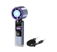 Jvjggag Portable Fan, Handheld Cooling Device, Compact Personal Blower, Ice Compress Feature, 199-Speed Adjustment, for Travel Outdoor Sports Home Study, 7.2x2.36 Inches