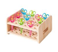 Jvjggag Scissor Holder - 30 Slot Space Saving Organizer for Office Salon | Multipurpose Hair Tool Stand with Compact Design, Comb Makeup Brush Pen Pencil Cosmetic Storage for Home Desk Countertop