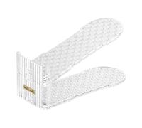 Jvjggag Shoe Slots, Double Layer Stacker, Sneaker Holder, Heel Organizer Rack, Space Saver Storage, Closet Bedroom Use, Mudroom Dorm Hallway Living Room Workplace Setup, 25x10x9.7cm