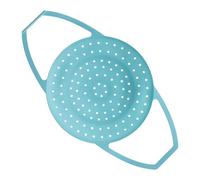 Jvjggag Silicone Steamer Basket - Food Grade Steam Insert | Dishwasher Safe Basket with Handles, Cooking Accessory with Blue Design, Multiuse Steamer, Pressure Cooker Steamers for Vegetables