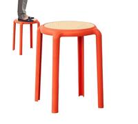 Jvjggag Stackable Stools for Adults, Dining Seating, Stacking Round, PP Space Saving Design, Classroom Chairs, Stools for Home, Restaurant Use, Compact and Practical Seating, Sturdy
