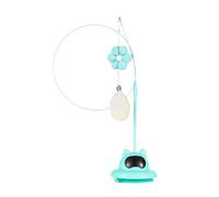 Jvjggag Suction Wand Toy, Interactive Cat Toy, Cat Spring Toy, Kitten Wand Toy, Interactive Suction Cup Wand Toy Indoor Kitten Teaser Spring Toy with Suction for Cats, 8.66x12.6in, Multicolor
