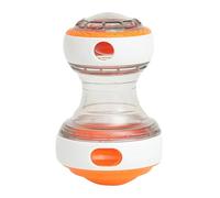 Jvjggag Treat Dispensing Puzzle Toy, Adjustable Rolling Treat Dispenser Puzzle, Tough Slow Feeder Design, Interactive Brain Stimulation, Ideal for Training, Playtime, 3.35x3.35x5.91 Inches