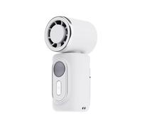Jvjggag Ventilador personal portátil, ventilador de mano giratorio de 4 x 6 con batería recargable, enfriador duradero, moderno dispositivo de verano con diseño compacto, accesorio de viaje para