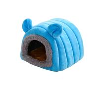 Jvjggag Warm Pet Hamster Nest, Hamster Cave Nest, Small Pet House Bed, Soft Hamster Bed, Soft Warm Pet Hamster Nest for Small Animals Cozy Cave Style Bed for Hamsters and Small Pets
