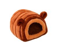 Jvjggag Warm Pet Hamster Nest, Hamster Cave Nest, Small Pet House Bed, Soft Hamster Bed, Soft Warm Pet Hamster Nest for Small Animals Cozy Cave Style Bed for Hamsters and Small Pets