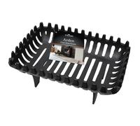 JVL Arden - Rejilla de carbón para leña de 16 Pulgadas, Hierro Fundido, Negro, 37 x 27 x 16 cm
