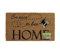 JVL Felpudo ecológico de Fibra de Coco con Respaldo de látex, Agradable para Abejas, Natural, 40 x 70 cm Aprox., 02-870