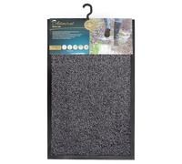 JVL Tapete para Puerta (algodón, 50 x 80 cm), Color, Gris Oscuro, 50 x 80