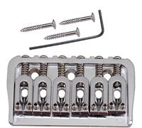 JVNALwnkv Llave ajustable de acero inoxidable, llaves ajustables de mandíbula, juego de puente fijo de cola dura de guitarra de 52,5 mm, aleación de zinc con tornillos, puente de sillín de rodillo