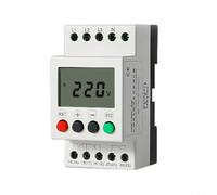 JVR1000-AN - Monitor de voltaje de 3 fases LCD, 115-277 V | Pantalla LCD, montaje en carril DIN, protección contra sobre/bajo voltaje y pérdida de fase, reinicio automático/manual
