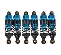 JVRWSC Compatible con: Tamiya G6-01 6x6 KONGHEAD para King para Chassis 1/18 Piezas De Mejora para Coche RC 6 Amortiguadores Metálicos De Aceite Amortiguador de Coche RC(Blue)