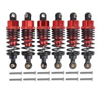 JVRWSC Compatible con: Tamiya G6-01 6x6 KONGHEAD para King para Chassis 1/18 Piezas De Mejora para Coche RC 6 Amortiguadores Metálicos De Aceite Amortiguador de Coche RC(Red)