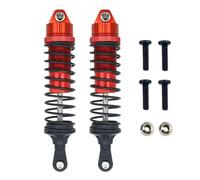 JVRWSC Compatible con Traxxas para Slash 4x4 4WD 2WD para Rustler para VXL 1/10 RC Car Upgrade Parts Amortiguadores Delanteros Y Traseros De Aluminio Amortiguador de Coche RC(Red)