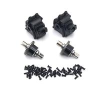 JVRWSC RC Coche Piezas para WLtoys 1/14 144010 144001 144002 1/12 124016 124017 124018 124019 124010 Caja De Cambios De Metal Y Piezas De Mejora De Coche RC con Diferencial De Metal(Black)