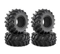 JVRWSC RC Crawler Ruedas Juego Compatible con Axial para SCX10 para Wraith para Capra para Traxxas D90 1/10 RC Crawler Car Piezas 4 Piezas 128 Mm 2,2 Pulgadas Neumático De Goma Rueda Neumático