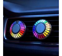 JVTMMY Luz Ambiental Coche para Hyundai Palisade Accent Ioniq Nexo Venue, LED RGB Reacciona a la Música, Magnética, Recargable USB, Luces Interiores Dinámicas y Efecto Colorido Auto,2pcs