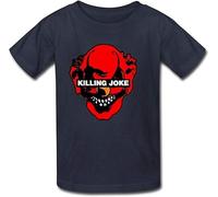 JVXZCNUYW Goldfish Youth Summer Casual Killing Joke T-Shirt Black